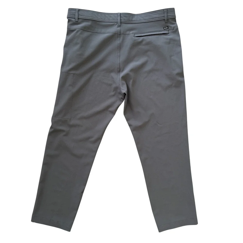 Hurley 34x30 (Actual 36x27.5) Gray Training Golf Straight Leg Men's Pants - Picture 2 of 11